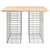 Produktbild 3 för Trädgårdsbänk gabion-design 100x102x72 cm massiv furu