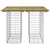 Produktbild 3 för Trädgårdsbänk gabion-design 100x102x72 cm impregnerad furu