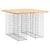 Produktbild 2 för Trädgårdsbänk gabion-design 100x102x72 cm massiv furu