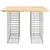 Produktbild 3 för Trädgårdsbänk gabion-design 100x102x72 cm massiv furu