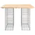 Produktbild 5 för Trädgårdsbänk gabion-design 100x102x72 cm massiv furu