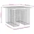 Produktbild 8 för Trädgårdsbänk gabion-design 100x102x72 cm massiv furu