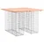 Produktbild 2 för Trädgårdsbänk gabion-design 100x102x72 cm massivt douglasträ