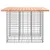 Produktbild 4 för Trädgårdsbänk gabion-design 100x102x72 cm massivt douglasträ