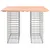 Produktbild 5 för Trädgårdsbänk gabion-design 100x102x72 cm massivt douglasträ