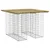 Produktbild 2 för Trädgårdsbänk gabion-design 100x102x72 cm impregnerad furu