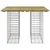 Produktbild 3 för Trädgårdsbänk gabion-design 100x102x72 cm impregnerad furu