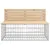 Produktbild 3 för Trädgårdsbänk gabion-design 103x70x65 cm massiv furu