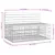 Produktbild 8 för Trädgårdsbänk gabion-design 103x70x65 cm massiv furu