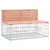 Produktbild 2 för Trädgårdsbänk gabion-design 103x70x65 cm massivt douglasträ