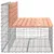 Produktbild 4 för Trädgårdsbänk gabion-design 103x70x65 cm massivt douglasträ