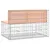Produktbild 5 för Trädgårdsbänk gabion-design 103x70x65 cm massivt douglasträ