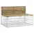 Produktbild 2 för Trädgårdsbänk gabion-design 103x70x65 cm impregnerad furu