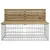 Produktbild 3 för Trädgårdsbänk gabion-design 103x70x65 cm impregnerad furu