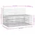 Produktbild 8 för Trädgårdsbänk gabion-design 103x70x65 cm impregnerad furu