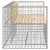 Produktbild 4 för Trädgårdsbänk gabion-design 143x71x65,5 cm massiv furu