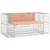 Produktbild 2 för Trädgårdsbänk gabion-design 143x71x65,5 cm massivt douglasträ