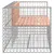 Produktbild 4 för Trädgårdsbänk gabion-design 143x71x65,5 cm massivt douglasträ