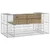 Produktbild 5 för Trädgårdsbänk gabion-design 143x71x65,5 cm impregnerad furu