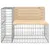 Produktbild 3 för Trädgårdsbänk gabion-design 92x71x65,5 cm massiv furu