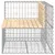 Produktbild 4 för Trädgårdsbänk gabion-design 92x71x65,5 cm massiv furu