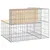 Produktbild 5 för Trädgårdsbänk gabion-design 92x71x65,5 cm massiv furu