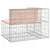 Produktbild 5 för Trädgårdsbänk gabion-design 92x71x65,5 cm massivt douglasträ