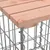 Produktbild 6 för Trädgårdsbänk gabion-design 92x71x65,5 cm massivt douglasträ