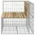 Produktbild 4 för Trädgårdsbänk gabion-design 92x71x65,5 cm impregnerad furu