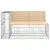Produktbild 3 för Trädgårdsbänk gabion-design 122x71x65,5 cm massiv furu