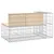 Produktbild 5 för Trädgårdsbänk gabion-design 122x71x65,5 cm massiv furu