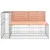 Produktbild 3 för Trädgårdsbänk gabion-design 122x71x65,5 cm massivt douglasträ
