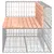 Produktbild 4 för Trädgårdsbänk gabion-design 122x71x65,5 cm massivt douglasträ