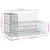 Produktbild 8 för Trädgårdsbänk gabion-design 122x71x65,5 cm massivt douglasträ