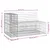 Produktbild 8 för Trädgårdsbänk gabion-design 122x71x65,5 cm impregnerad furu