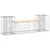 Produktbild 2 för Trädgårdsbänk gabiondesign 183x41x60,5 cm massiv furu