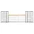 Produktbild 3 för Trädgårdsbänk gabiondesign 183x41x60,5 cm massiv furu
