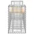 Produktbild 4 för Trädgårdsbänk gabiondesign 183x41x60,5 cm massiv furu