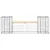 Produktbild 5 för Trädgårdsbänk gabiondesign 183x41x60,5 cm massiv furu