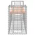 Produktbild 4 för Trädgårdsbänk gabiondesign 183x41x60,5 cm massivt douglasträ