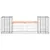 Produktbild 5 för Trädgårdsbänk gabiondesign 183x41x60,5 cm massivt douglasträ