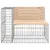 Produktbild 4 för Trädgårdsbänk gabiondesign 184x71x65,5 cm massiv furu