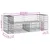 Produktbild 7 för Trädgårdsbänk gabiondesign 184x71x65,5 cm massiv furu