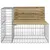 Produktbild 4 för Trädgårdsbänk gabiondesign 184x71x65,5 cm impregnerad furu