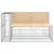 Produktbild 4 för Trädgårdsbänk gabiondesign 244x71x65,5 cm massiv furu