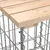 Produktbild 5 för Trädgårdsbänk gabiondesign 244x71x65,5 cm massiv furu