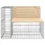 Produktbild 4 för Trädgårdsbänk gabiondesign 287x71x65,5 cm massiv furu