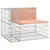 Produktbild 3 för Trädgårdsbänk gabiondesign 287x71x65,5 cm massivt douglasträ