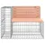 Produktbild 4 för Trädgårdsbänk gabiondesign 287x71x65,5 cm massivt douglasträ