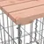 Produktbild 7 för Trädgårdsbänk gabiondesign 287x71x65,5 cm massivt douglasträ